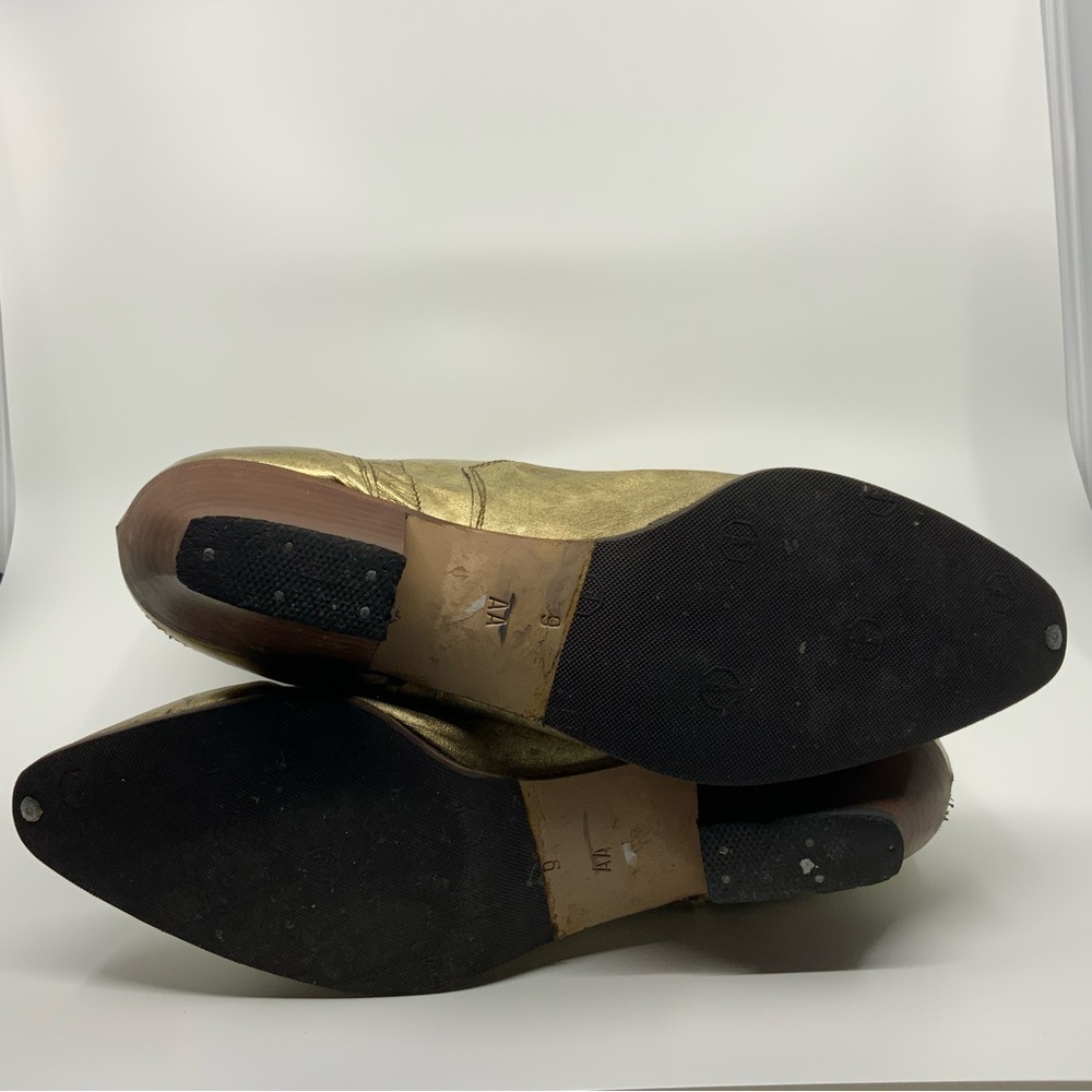 No name golden leather western boots. - Picture 9 of 16
